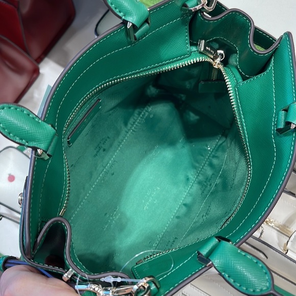 Kate Spade staci medium satchel
COLOR: Green Bean - Picture 14 of 16